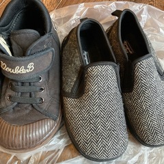 ダブルビーと新品同様の綺麗な靴2足セット(18.0)の画像