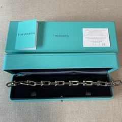 【美品】ティファニー　ハードウェアブレスレット　ラージ　2コマ追加