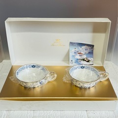 ナルミボーンチャイナ カップ＆ソーサー 2客 新品未使用 ティーセット