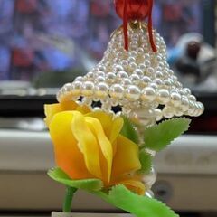 ☆日本のお土産　　パール人形　ネッカチーフ　工芸品　中古品　の画像