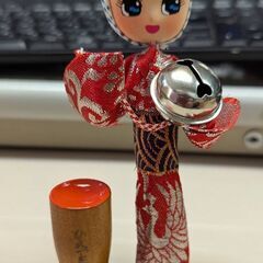 ☆日本のお土産　ひえつき人形　工芸品　中古品　の画像