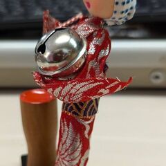 ☆日本のお土産　ひえつき人形　工芸品　中古品　の画像