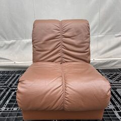 ソファーセット：2人掛け、3人掛け（合成皮革）茶色の画像