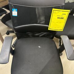 ジモティ来店特価!!　オフィスチェア　ブラック　　J-10237