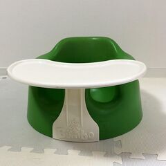 【引き取り限定】バンボ bumbo グリーン　専用トレー付きの画像