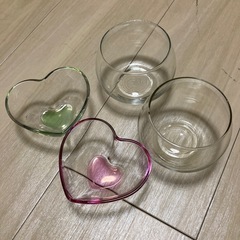 可愛いガラス食器