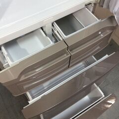(12/1受渡済)YJT9709【HITACHI/日立 5ドア冷蔵庫】美品 2020年製 R-K40HJ-T 家電 キッチン 冷蔵冷凍庫 右開きドア 自動製氷 401L