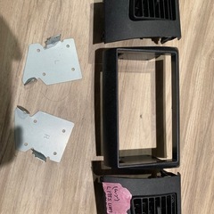 ムーブ社外ナビ取り付け用パネル、エアコンパネル