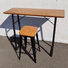 LOWYA カウンターテーブル ハイスツールセット 120㎝幅 ...