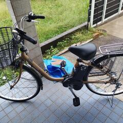 【美品】電動アシスト自転車　パナソニック(未使用自転車カバー。雨...