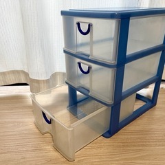 プラスチック3段引き出し　差し上げます。
