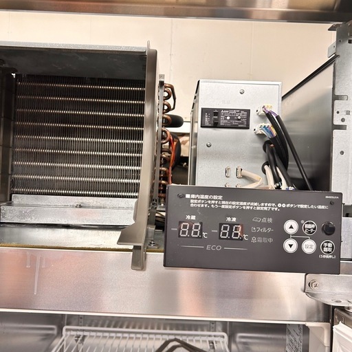 4720 【美品】ホシザキ 2021年◆4ドア冷凍冷蔵庫 HRF-120AF3 3相200V 1200×800×1910 ■2凍2蔵 縦型 業務用