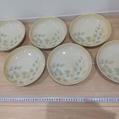 ＊たち吉 橘吉＊　花柄 中皿  直径約２０cm　６枚セット　新品...