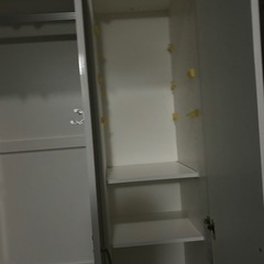 人気ニトリのワードローブセット　美品　ホワイトの画像