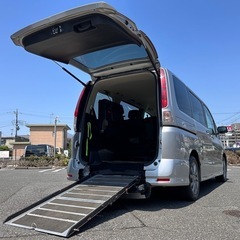 車検2026年9月★73000km｜オンライン決済＃日産 セレナ｜8人乗り  車イススロープ付 2009年式の画像