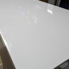 [福岡支店]　ニトリ　キッチンカウンター　レンジ台　エナメル調塗装天板　コンセント　スライドレール付き　の画像