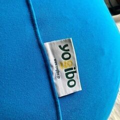 《売約済》【池上店】　yogibo Pod 青 ヨギボー ポッド　ターコイズ ブルー クッション　ヨギボー ソファ ビーズソファ ビーズクッション カバー付き 座椅子 椅子 イス 🚚運搬無料エリア有 / 品川区リサイクルショップ　🪜Lumberroom (ランバールーム) / 武蔵小山パルム 戸越銀座 隣接🪜　の画像