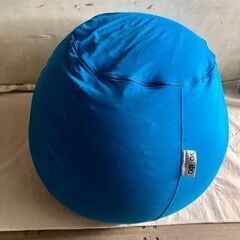 《売約済》【池上店】　yogibo Pod 青 ヨギボー ポッド　ターコイズ ブルー クッション　ヨギボー ソファ ビーズソファ ビーズクッション カバー付き 座椅子 椅子 イス 🚚運搬無料エリア有 / 品川区リサイクルショップ　🪜Lumberroom (ランバールーム) / 武蔵小山パルム 戸越銀座 隣接🪜　の画像