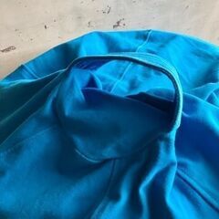 《売約済》【池上店】　yogibo Pod 青 ヨギボー ポッド　ターコイズ ブルー クッション　ヨギボー ソファ ビーズソファ ビーズクッション カバー付き 座椅子 椅子 イス 🚚運搬無料エリア有 / 品川区リサイクルショップ　🪜Lumberroom (ランバールーム) / 武蔵小山パルム 戸越銀座 隣接🪜　の画像