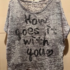 ドルマン Tシャツ グレー系 半袖