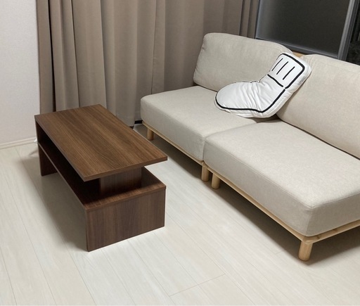 ダブルソファ&テーブル　セット