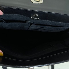 【JRA】日本製 クロコダイル ハンドバッグ 黒の画像