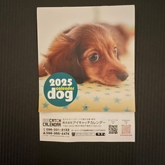 【交渉中】2025年カレンダー　犬　月めくり　の画像