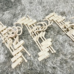スカートズボンハンガー白16本　差し上げます。