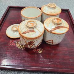 ★美品★　茶碗蒸し入　4個セット　陶器の画像