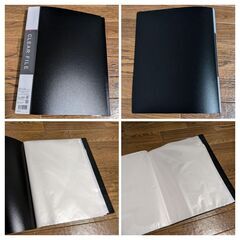 美品＆未使用☆リヒトラブ デスクトレー A-332K（蓋なし）と A4サイズ クリアホルダーのセット 格安¥200の画像