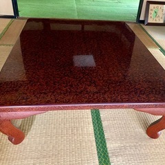 20%OFF 
木曽漆器の座卓　伝統工芸品　昭和レトロの画像