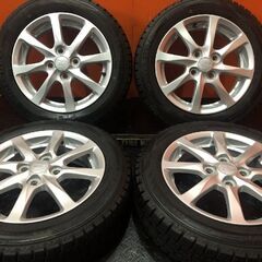 DUNLOP WM02 155/65R14】スタッドレス【ダイハツ 純正ホイール 14