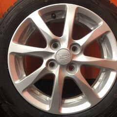 DUNLOP WM02 155/65R14】スタッドレス【ダイハツ 純正ホイール 14