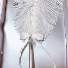 ふわふわの羽ペン　プレ花嫁様におすすめの画像