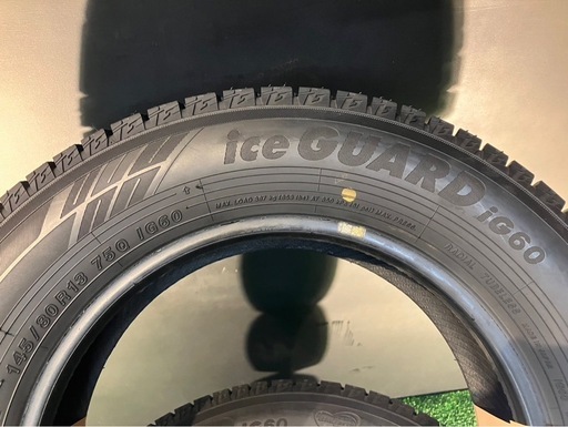 引取限定【イボ付き9.9分山】 2021年 145/80R13 ヨコハマ アイスガード6iG60★4 本セット タイヤまにあ