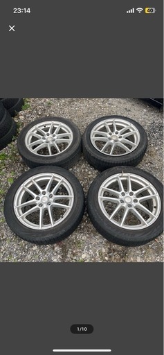 アルヴェル、エスティマなどに！ENERGY LINE 18インチホイール5H PCD114.3 オフセット＋39ハブ径60mm 平面座ナット