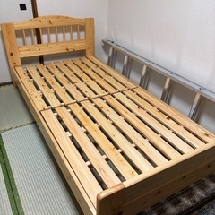 ☆高級美品☆国産すのこベッド シングル 国産ひのきを使用した贅沢...