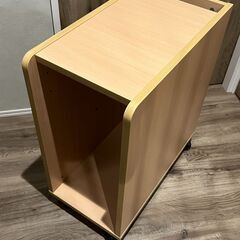木目柄パソコンラック