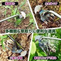 新品★草抜きくわ 道具 雑草取り 草むしり 便利グッズ 片手鍬 菜園鍬 草削鍬 園芸の画像