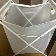 IKEA　ランドリーバッグ スタンド付き, ホワイトの画像