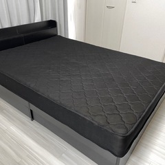 ダブルベット マットレス付き　エミー 収納ベッド  引き出し付 ポケットコイルの画像