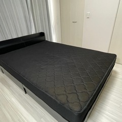 ダブルベット マットレス付き　エミー 収納ベッド  引き出し付 ポケットコイルの画像