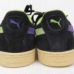 PUMA プーマ スウェード サンタクルーズ ブラック グリーンフラッシュ 381905-01 size:26.5cmの画像