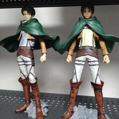 進撃の巨人　エレン＆リヴァイフィギュア