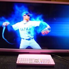 外付けCDプレイヤー付き！希少のピンクTV!! FGX23-3M...