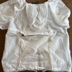 PXR  ポケッタブル　パーカー　白　サイズ140の画像