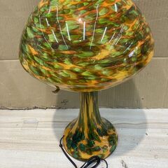 ガレ風デザインテーブルランプ ライト 照明器具 アンティーク家具 美品