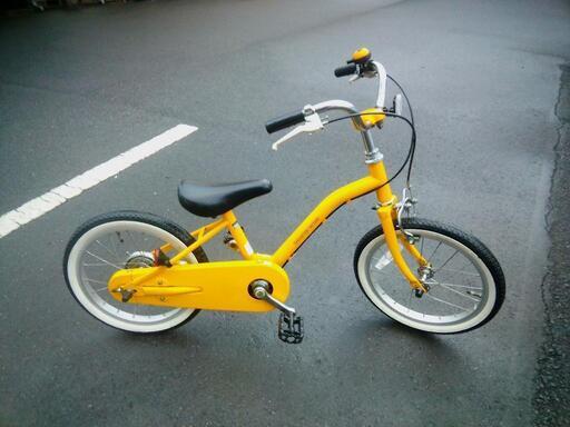 16インチ　子供自転車　イエロー