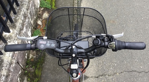 ＜整備・交換済・良品＞AREX アレックス・26インチ・電動アシスト自転車・外装6段変速・ブラウン・新品交換部品多めでお得です！