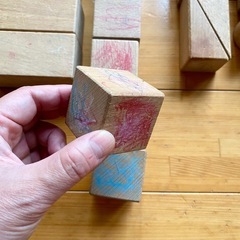 ウッドブロック　木のおもちゃの画像